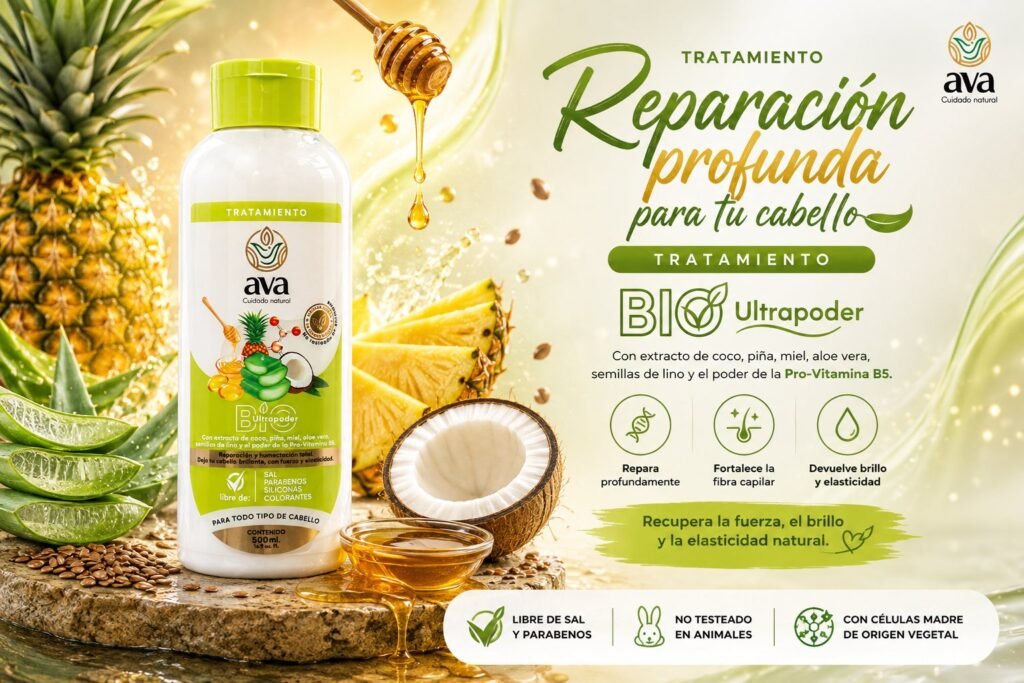 Tratamiento Capilar Biohidratador Ava – Reparación Intensiva